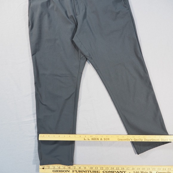 Lululemon Commission Pants Men 34x26 Gray Warpstreme Classic Fit Cropped Trouser - Picture 6 of 11